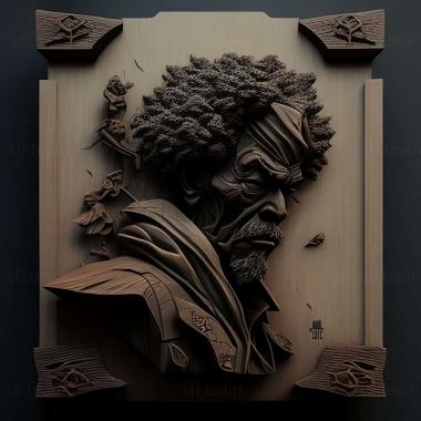 3D model Afro Samurai game (STL)